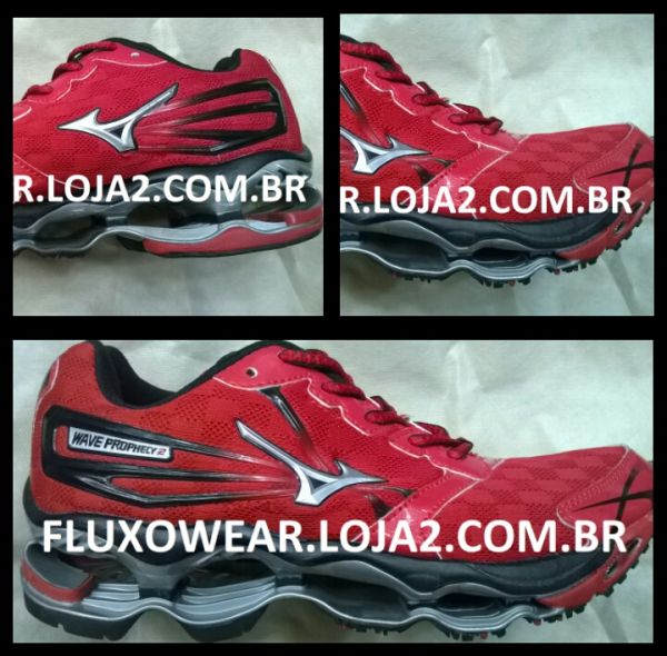 MIZUNO PROPHECY 2 VERMELHO / PRETO DE R$599,00 POR