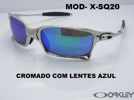 Óculos Squared XSQ20 Metal Lente Azul Polarizada